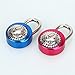 ABRAFOX 2-Pack Standard Dial Combination Lock Heavy Duty Word Padlock for School, Employee, Gym & Sports Locker, Case, Toolbox, Fence