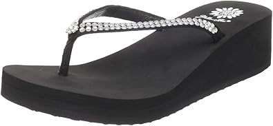 yellow box custard flip flops