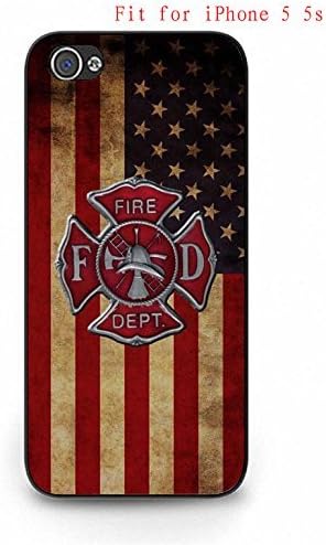 Back/Black Iphone 5 5s Case Firefighter Emblem NCAA AgnesPro Boy Design 1474
