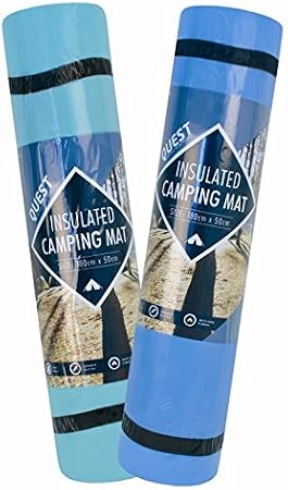 INSULATED CAMPING MAT/ROLL /YOGA MAT (Green): Amazon.co.uk: Garden