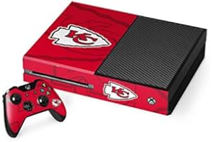Skinit Decal Gaming Skin compatible with Xbox One Console and Controller Bundle - Officially Licensed NFL Kansas City Chiefs Double Vision Design