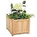 NanaPluz Square Wood Folding Box Raised Vegetable Patio Lawn Garden Bed Flower Planter with Ebookthumb 2