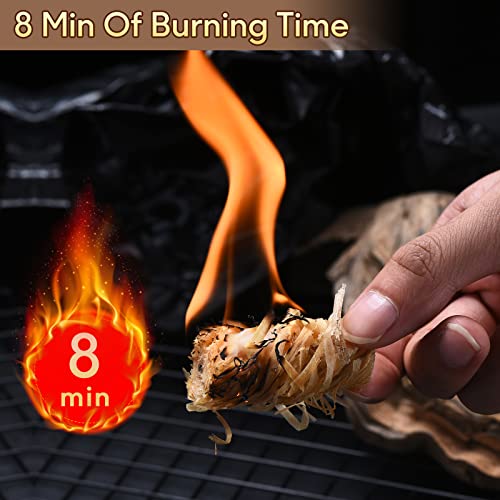 TIFMI Fire Starter 60 Pcs Fire Starters For Campfires, Fireplace, Grill, Wood & Pellet Stove