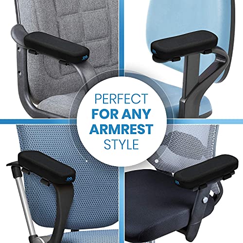 Everlasting Comfort Arm Rest Pillow - Office Chair Armrest Cover Pads for Desk Chair (Set of 2)