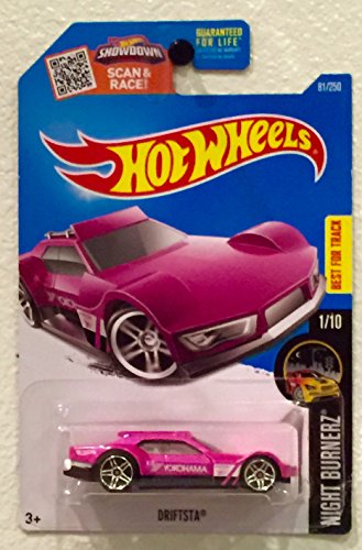 Hot Wheels 2016 Night Burnerz Driftsta 81/250, Pink