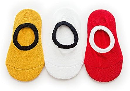 OLIVE OLIVIA Girls Boys No Show Socks 3-Pack (Toddler/Little Kid/Big Kid)