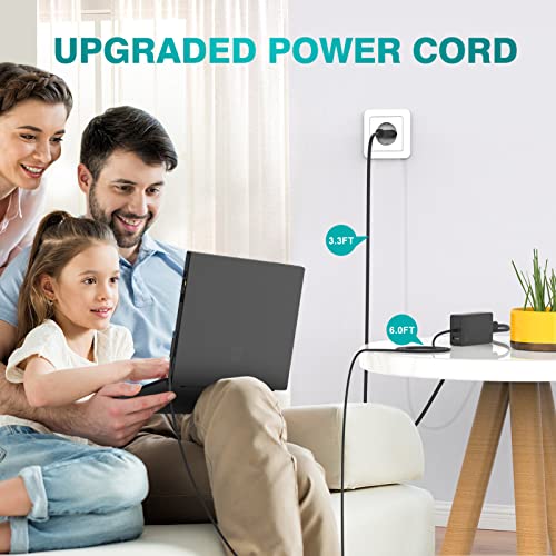 Surface Pro Charger 65W 15V 4A Power Supply for Microsoft Surface 11/10/9/8/Pro 7/7+/6/5/4/3/X, Laptop 7/6/5/4/3/2, Go 4/3/2/1, Book 3/2/1