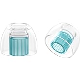 SpinFit W1 for IEM - MS - Patented Medical-Grade Silicone Ear Tips, Double W-Shaped Tube Core, More Stability