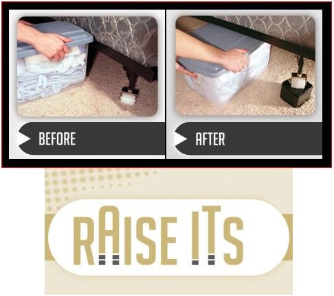 Raise Its 16 Pack Furniture Risers Black For The Bed Desk