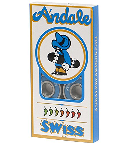 Andale Bearings Swiss Blue Skateboard Bearings