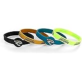 aminco NHL unisex-adult NFL Silicone Bracelets, 4-Pack