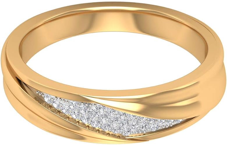 Amazon 0 10カラット Sgl認定ダイヤモンドクラスターエタニティリングステートメント新郎結婚記念日リングユニークなゴールド男性用バンド リングミックスメタル婚約指輪 14k イエローゴールド Size 14 ジュエリー 通販