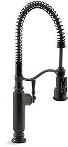 Kohler K-77515-2BZ Tournant Semi-Professional Pull-Down Kitchen Faucet, Oil Rubbed Bronze