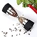 ICICLE 2-in-1 Hourglass Salt and Pepper Grinder Set - Manual Salt and Pepper Shakers - Salt & Pepper Mill Pair with Adjustable Coarseness