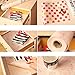 iHappy Non-Adhesive Vintage Rose Shelf Padded Drawer Liner 3m,White
