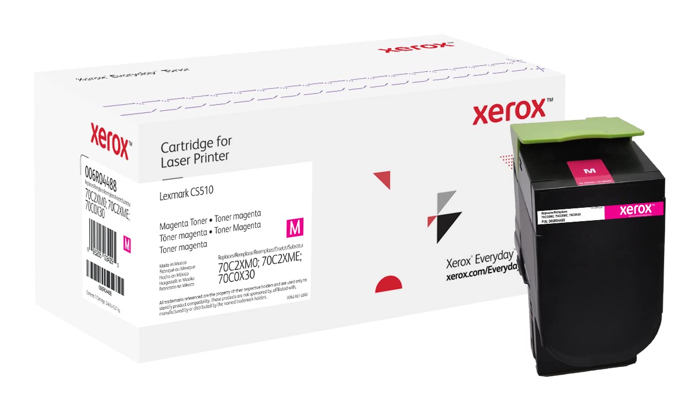 Everyday by Xerox Magenta Toner compatible with Lexmark 70C2XM0/70C2XME/70C0X30, Extra High Capacity