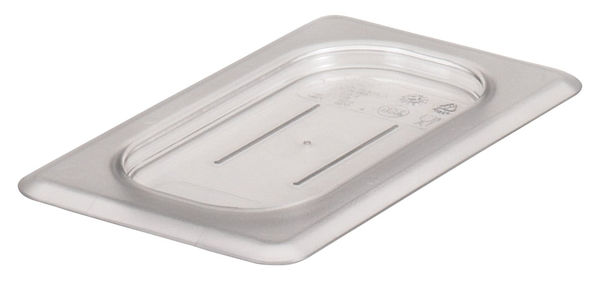 Cambro Camwear 90CWC135 Flat Food Pan Lid, 1/9-Inch, Clear