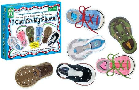 Carson Dellosa Key Education I Can Tie My Shoes Lacing Cards (846000)