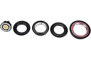 Bike Headset,44mm 56mm Tapered Straight Tube Fork Headset Replacement Parts for Mountain Road Bikes
