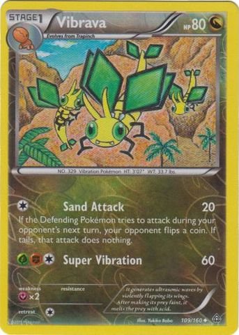 Pokemon - Vibrava (109/160) - XY Primal Clash - Reverse Holo