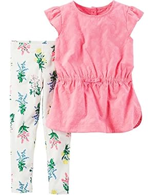 Baby Girls' 2 Piece Eyelet Top Set