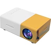 Portable mini projectors LED micro projector 1080P home party meeting theater projector Screen Mirroring Connect phones（Newest upgraded version ）