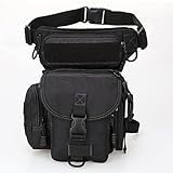 Walking Man Leg Pouch Tactical Hip Bag - Sport Leg Bag Motorcycle Thigh Pack - Fishing Sling Pack Phone Belt Holster Tool Pouch Fanny Pack Military Waist Pack Utility Bags One Shoulder Backpack