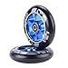 GRAVITI 100mm Pro Stunt Scooter Wheels One Pair with ABEC-9 Bearings CNC Metal Core (2pcs) (Blue)