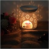 MAOUYWIEE Ceramic Wax Melt Burner Flower Pattern Aromatherapy Diffuser view 4
