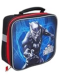 Black Panther Lunch Box - Deluxe Insulated Lunchbox for Kids Boys (Black Panther School Supplies)