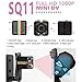 Sansnail Webcam Mini Camera SQ11 HD Camcorder SQ8 SQ9 Upgrade Night Vision Mini Cam 1080P Sports Mini DV Voice Video Recorder(Black)