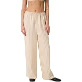 WEWOREWHAT Women's Tie Waist Pant