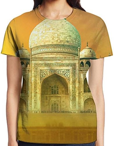 Taj Mahal India Graphic Summer O Neck Fashion T-Shirt Best Gift For Ladies