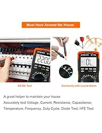 Multímetro bt-770 N Auto Manual Range Digital avometer Universal Metro 6000 abalorio con autobloqueo protección, NCV, diodo, AC & DC Voltaje, AC & DC Corriente, resistencia, capacitancia