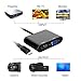 GANA Active Mini HDMI to VGA HDMI Video Converter Adapter with 3.5mm Audio Jack Mini HDMI Adapter Converter for Tablets,Smartphones,Ultrabooks,Cameras and Camcorders -Black
