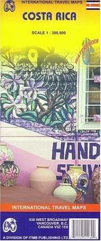 Waterproof Costa Rica Map by International Travel Maps