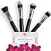 Professional Kabuki Makeup Brushes Set – 4 Pc Cosmetic Foundation Make up kit – Beauty Blending for Powder & Cream – Face & Lip Bronzer Concealer Contour Brush – Beauty Bon