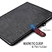 iPad Pro 10.5 Case,BELK Vintage Luxury Leather Folio Flip Smart Protective Cover Case With Card Slots & Pencil Holder & Magnetic Wake/Sleep For Apple iPad Pro 10.5 Inch 2017 - Black