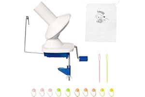 IVWNNN Yarn Winder Yarn Winder for Crocheting and Knitting with Marking Button, Suture Needle