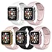Anjoo [5-Pack] Case compatible with Apple Watch 38mm, Slim TPU All-around Protective Clear Cover Case Peplacement for iWatch 38mm Series 2 / Series 3 - Rose Gold, Gold, Silver, Transparent, Black