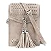 seOSTO Womens Small Crossbody Bag, Tassel Cell Phone Purse Holder Wallet For woman Girls