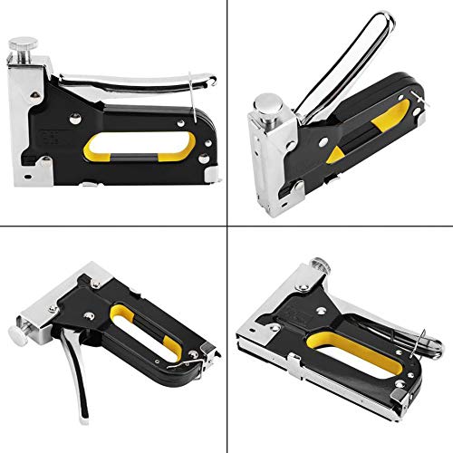 3 in 1 Heavy Duty Staple Gun with Staple Remover, Hand Operated Stainless Steel Stapler Brad
