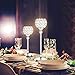 Manvi Silver Crystal Candle Holders Set of 2 for Table, Tall Tealight Candlestick Holder for Wedding Kitchen Dinner Coffee Table Decorative Centerpieces Christmas Thanksgiving Gifts