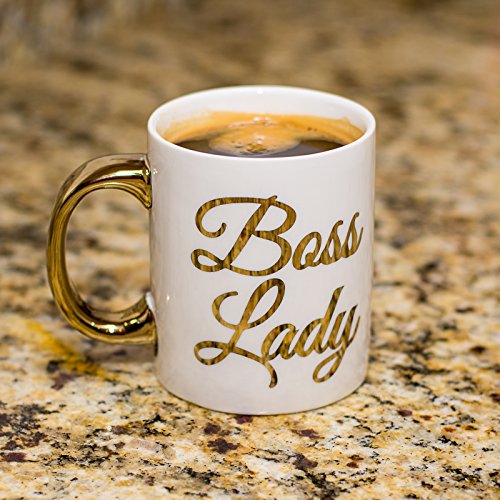 Boss Lady Gold Coffee Mug, Gold, Gift for Boss, Gift for Her, Girl Boss, Coffee Mugs, Boss Lady, Inspirational Coffee Mug, Coffee Mug, fun mug, Gold (11)