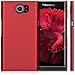 kwmobile Case Compatible with BlackBerry Priv - Hard Plastic Anti Slip Grip Shockproof Phone Cover - Red Matte