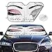 CHILL·TEK Car Windshield Sun Shade, Hello Gorgeous Pink Eyelash, Block UV Sunshade for Front Window, Foldable Sun Visor Protector, Keep Car Cool Sun Shield Auto Interior Accessories for Sedan, SUV