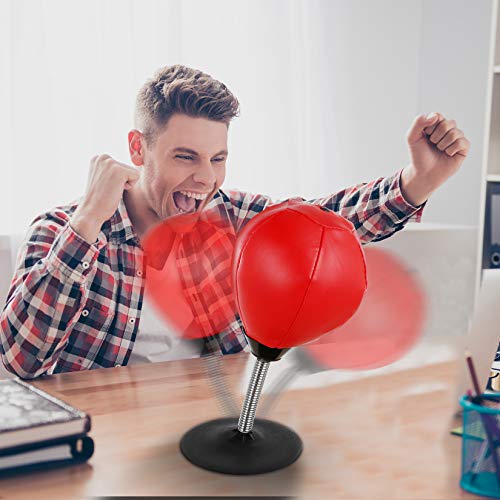 Goldboy Desktop Punching Bag for Stress Buster, Suction Punching Bag