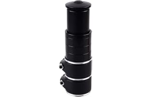 Azarxis Bike Fork Stem Extender Bicycle Handlebar Riser Adaptor Aluminium Alloy Head up Adapter Flexible Easy Installation Su