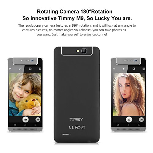 Timmy M9 - Smartphone Libre 3G Android 4.4 Celular (Quad Core, 5.0'' Pantalla IPS, Dual SIM, 1GB Ram, 8GB Rom,...