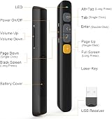 Norwii N29 Presentation Pointer 100M 2.4GHz Laser Presenter Remote view 4